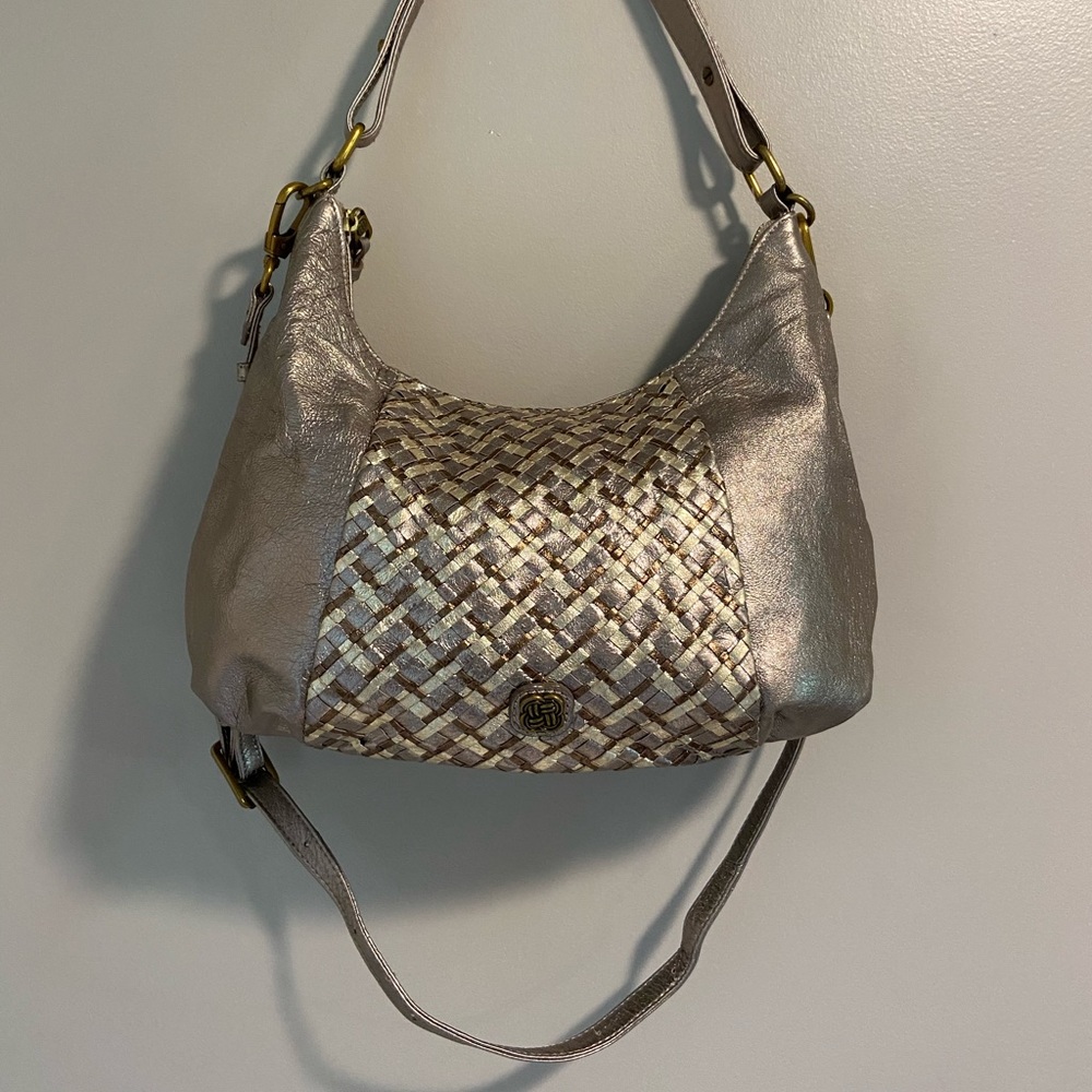 Elliott Lucca Weaved leather purse